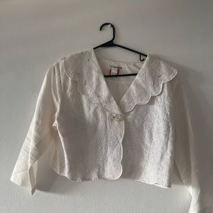 Vintage white bolero